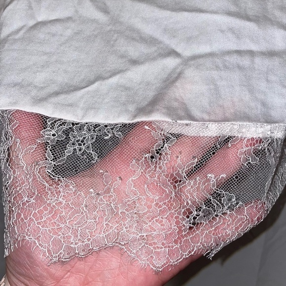 Victoria's Secret Robe Lace Trim Short Lounge Sleepwear Top Open Front Notched - Picture 4 of 6